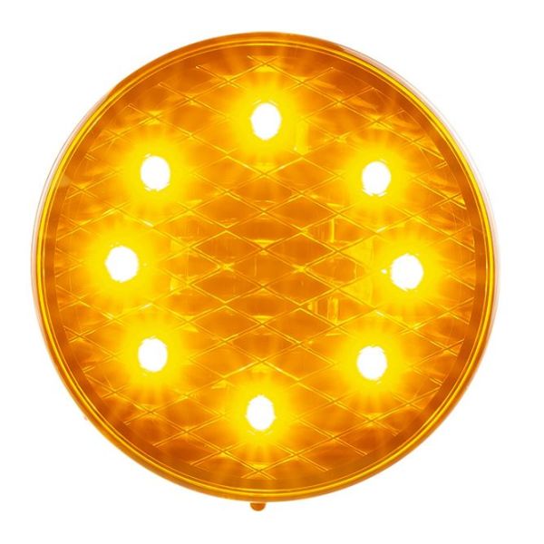 LED Autolamps 82AM 12/24V 82 Series Round Indicator Lamp - Amber Lens PN: 82AM